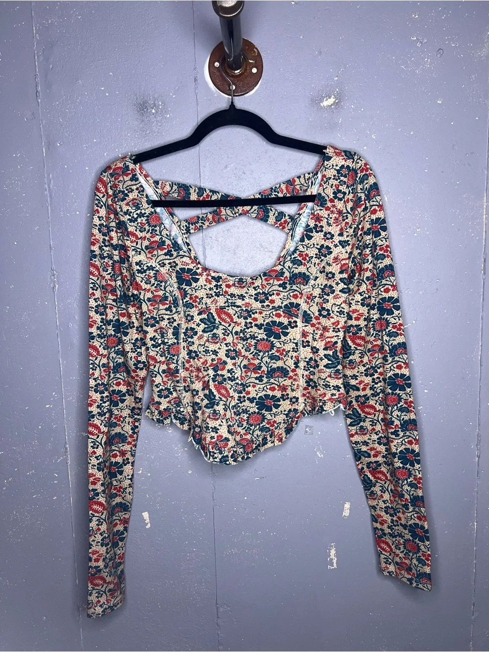 Free People Melanie Long Sleeve Top Medium